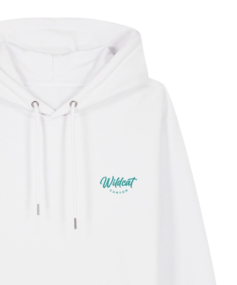 Wildcat Canyon Freedom In Motion Unisex Organic Cotton Hoodie in White