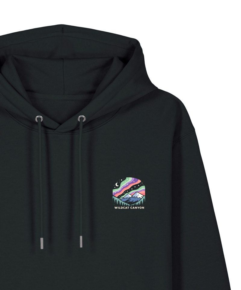 Wildcat Canyon Beneath The Stars Unisex Organic Cotton Hoodie in Black