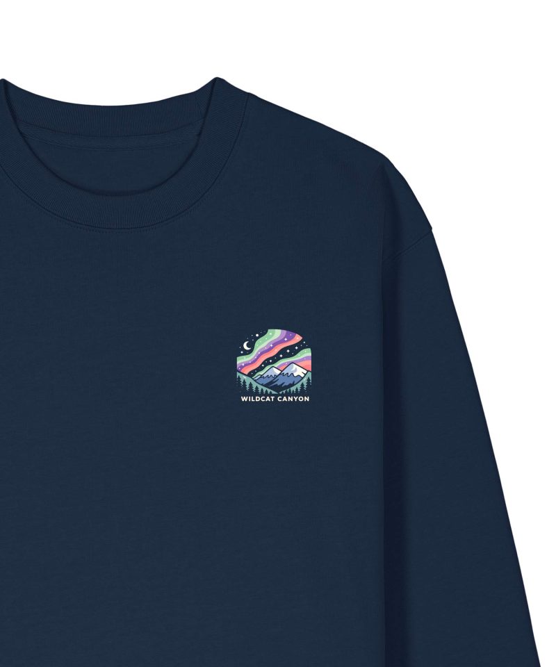 Wildcat Canyon Beneath The Stars Unisex Organic Cotton Sweatshirt in French Navy