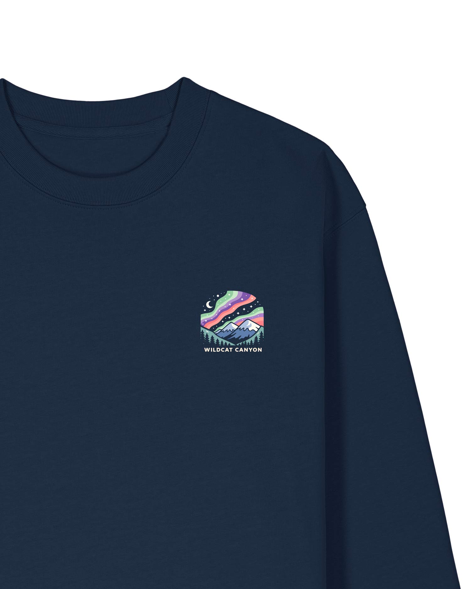 Wildcat Canyon Beneath The Stars Unisex Organic Cotton Sweatshirt in French Navy