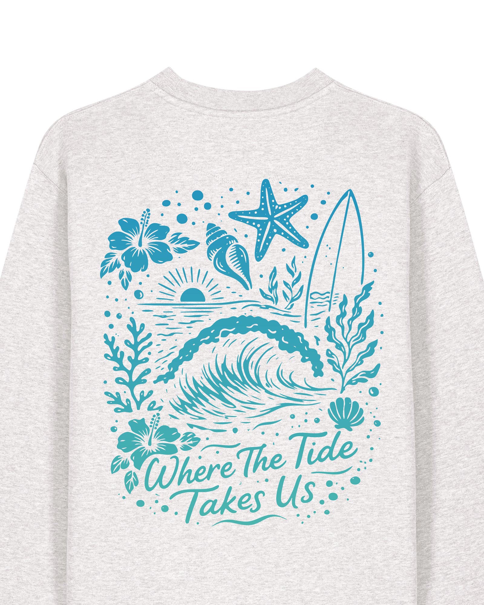 Wildcat Canyon Where The Tide Takes Us Women's Organic Cotton Sweatshirt in White