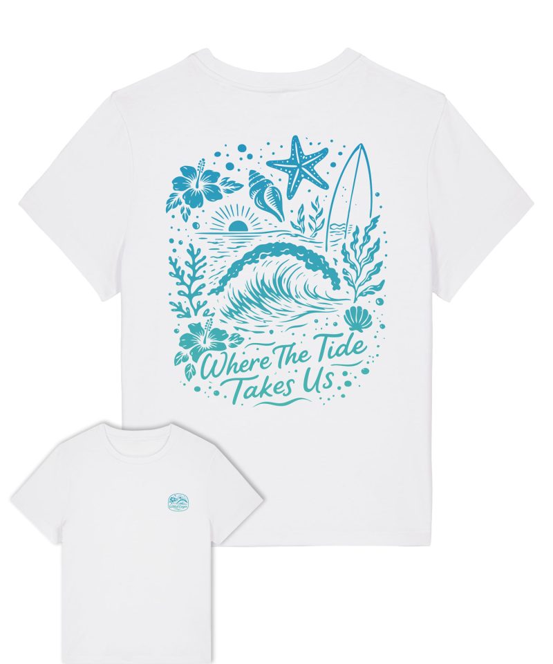 Wildcat Canyon Where The Tide Takes Us Women's Organic Cotton T-Shirt in White