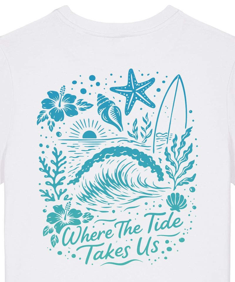 Wildcat Canyon Where The Tide Takes Us Women's Organic Cotton T-Shirt in White