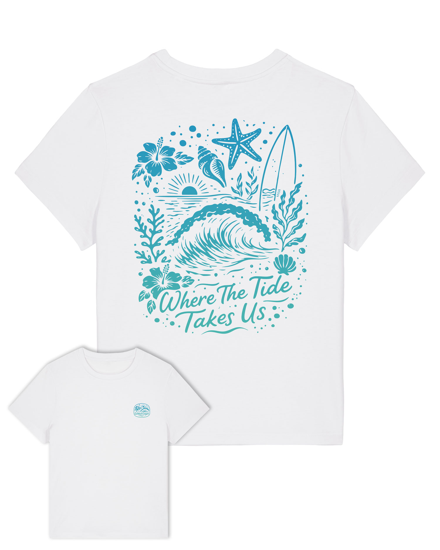 Wildcat Canyon Where The Tide Takes Us Women's Organic Cotton T-Shirt in White