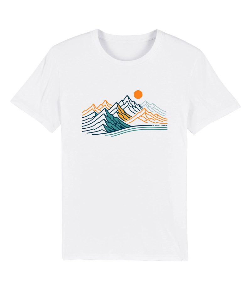 Wildcat Canyon Wild Altitude Men's Organic Cotton T-Shirt in White