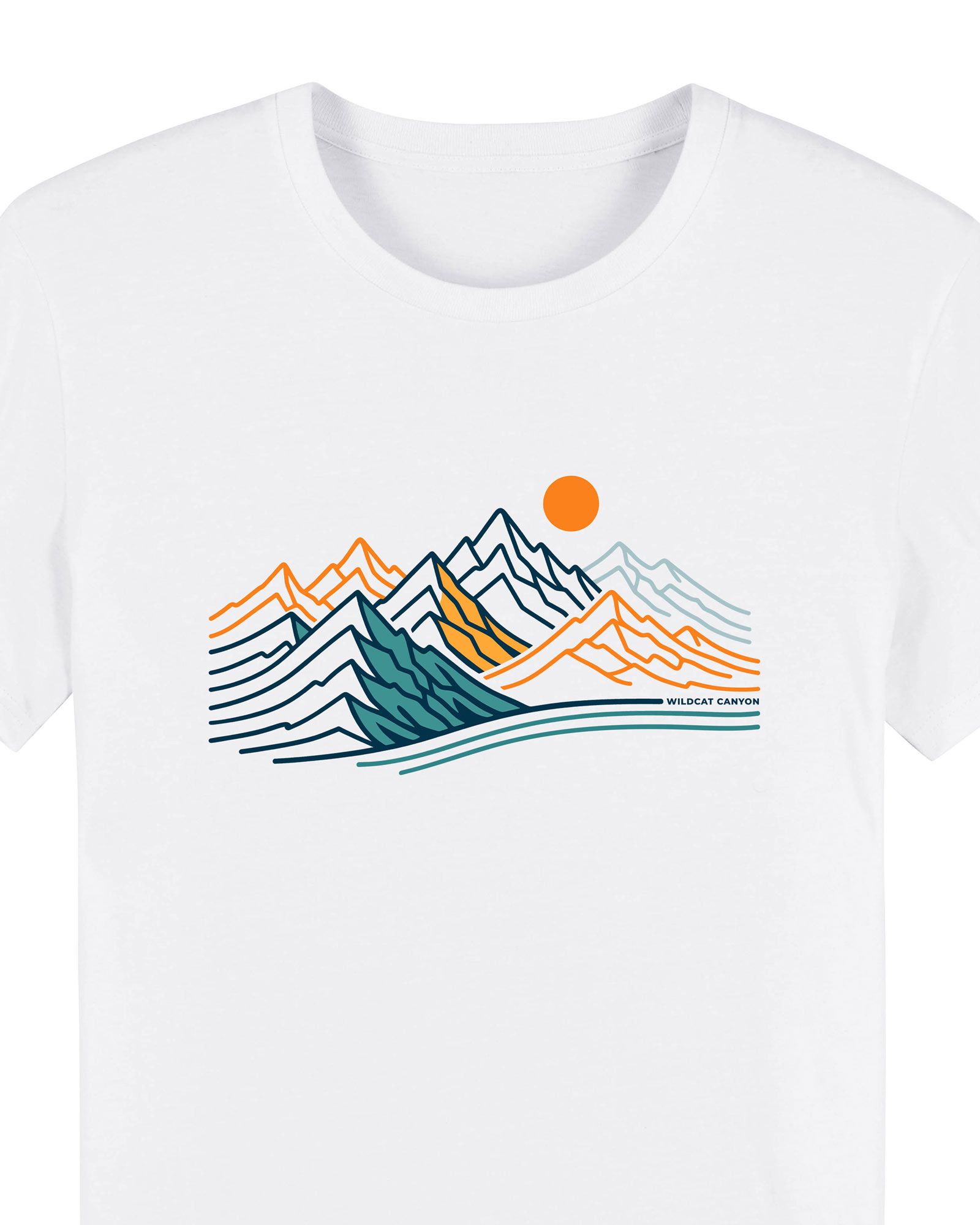 Wildcat Canyon Wild Altitude Men's Organic Cotton T-Shirt in White