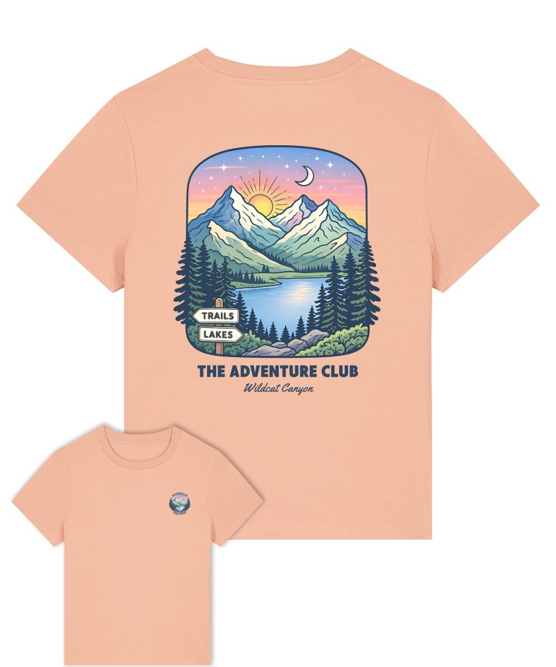 Wildcat Canyon The Adventure Club Women's Organic Cotton T-Shirt in Fraiche Peche