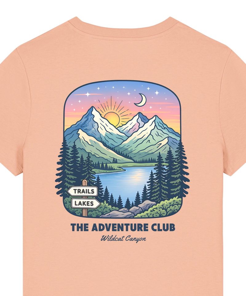 Wildcat Canyon The Adventure Club Women's Organic Cotton T-Shirt in Fraiche Peche