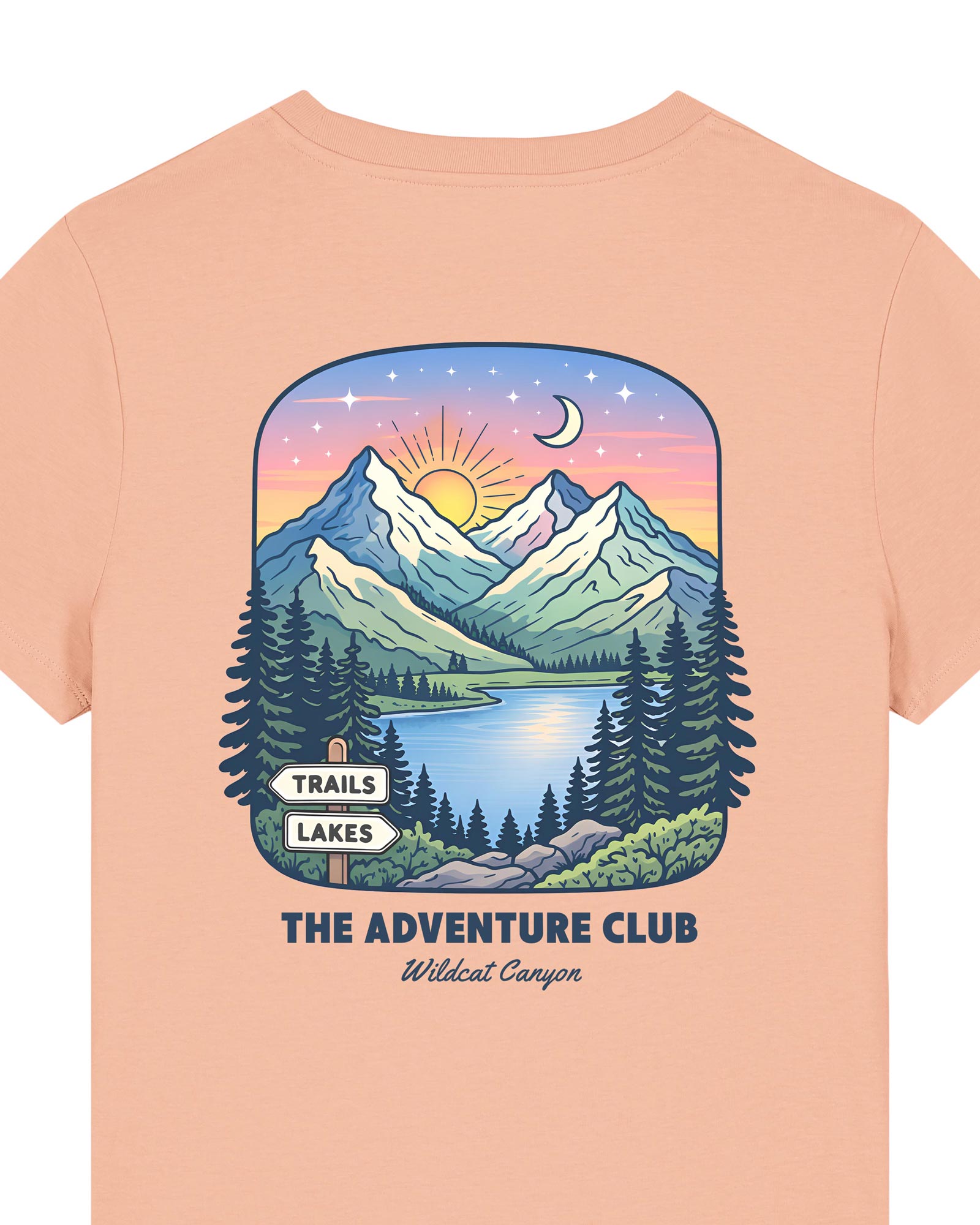 Wildcat Canyon The Adventure Club Women's Organic Cotton T-Shirt in Fraiche Peche