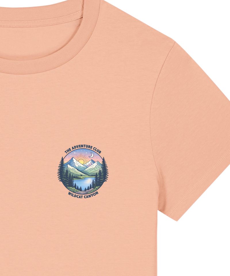 Wildcat Canyon The Adventure Club Women's Organic Cotton T-Shirt in Fraiche Peche