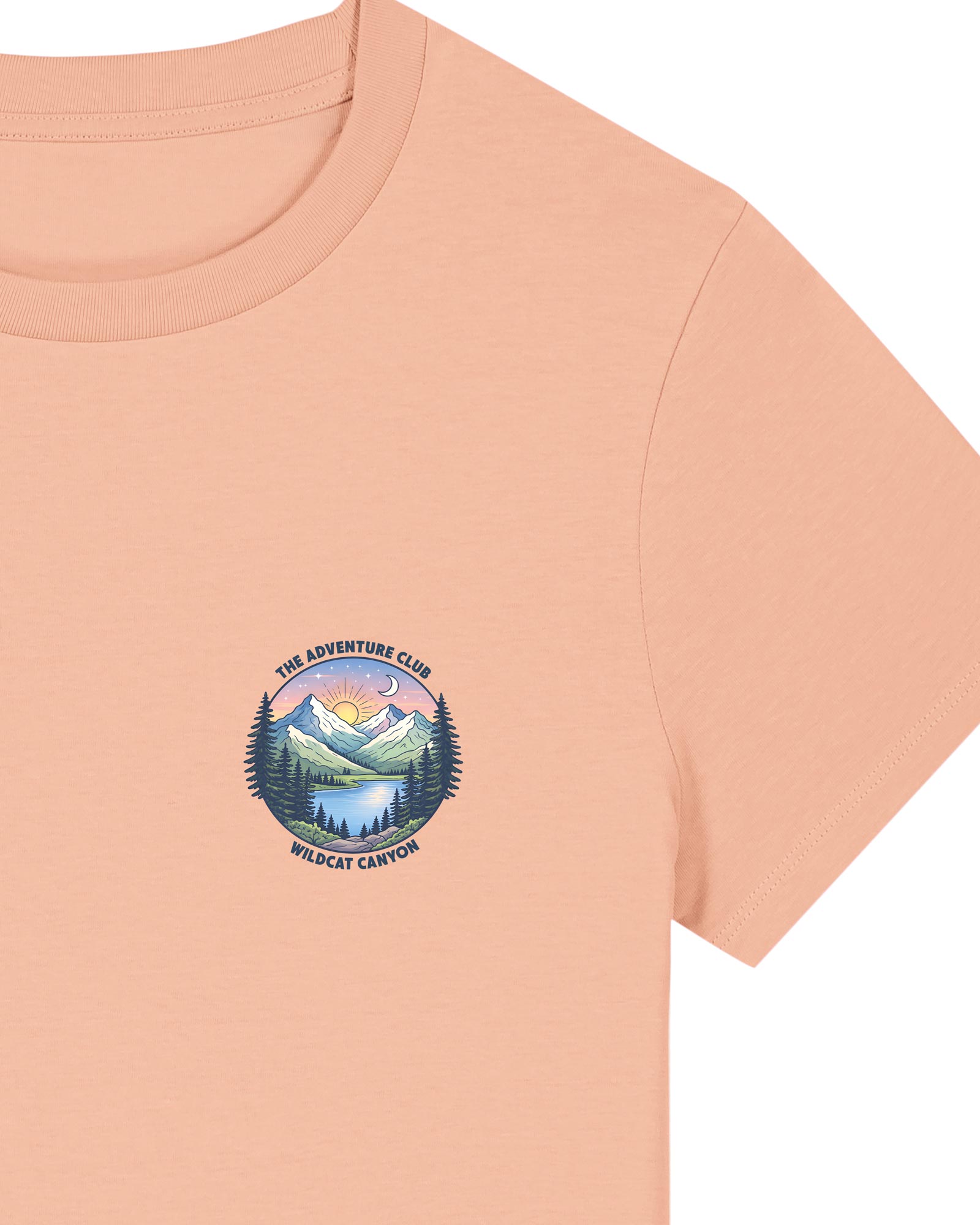 Wildcat Canyon The Adventure Club Women's Organic Cotton T-Shirt in Fraiche Peche