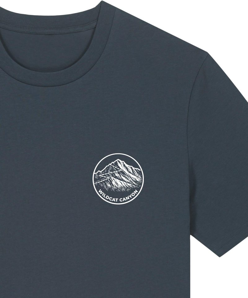Wildcat Canyon We Live For Adventure Men's Organic Cotton T-Shirt in India Ink Grey
