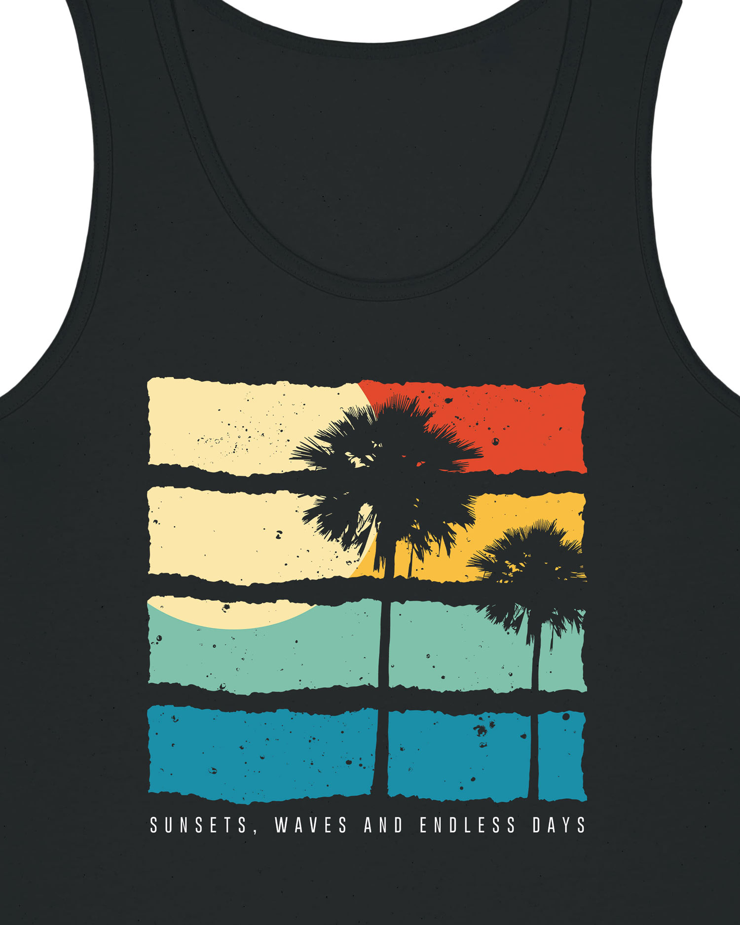 Sunsets, Waves & Endless Days - Men's Organic Cotton Vest - Image 2